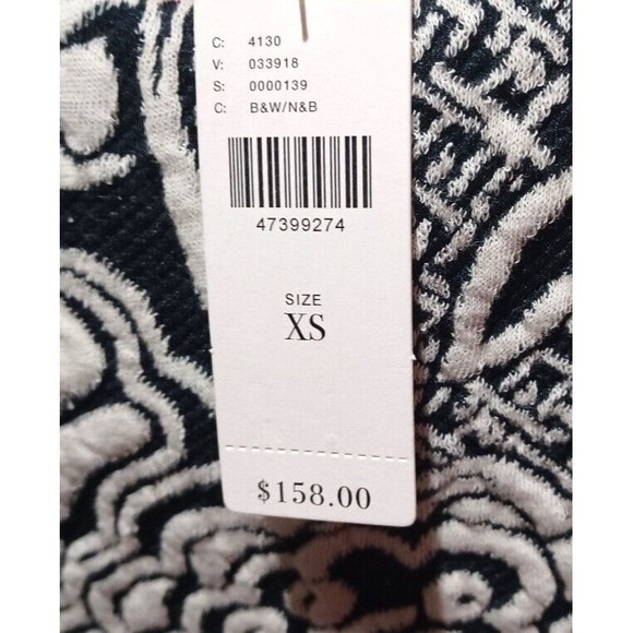 ett:twa Anthropologie Lined Womens XS Black White Sleeveless Valery Shift Dress - Picture 7 of 16